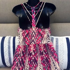 AKIKO Top with Strappy Back & Pleated Peplum